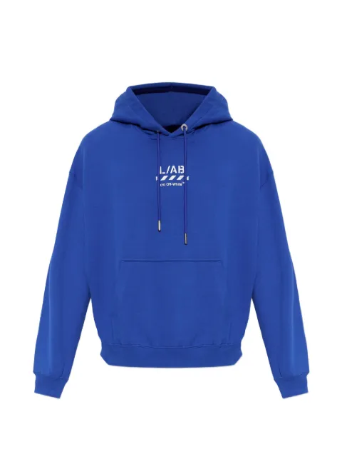 L/ab c/o Off-White hoodie Core Diagonal à logo imprimé