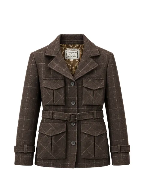 Paul & Joe x Tilda Jonathan check-pattern belted jacket