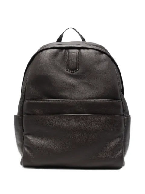 Canali leather backpack