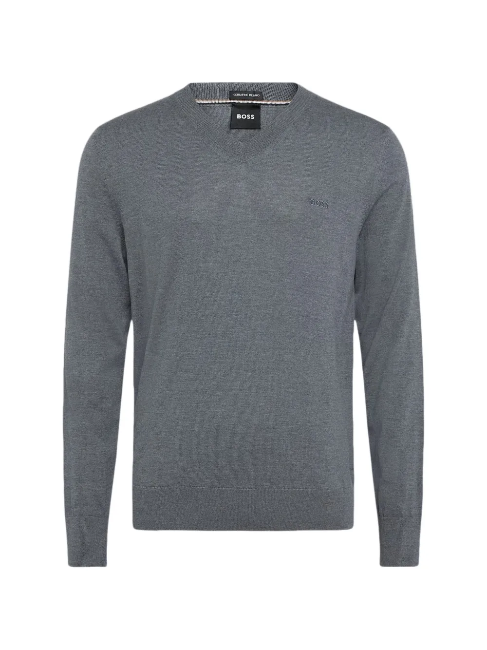 BOSS Pullover mit V-Ausschnitt | Grau | Image 1