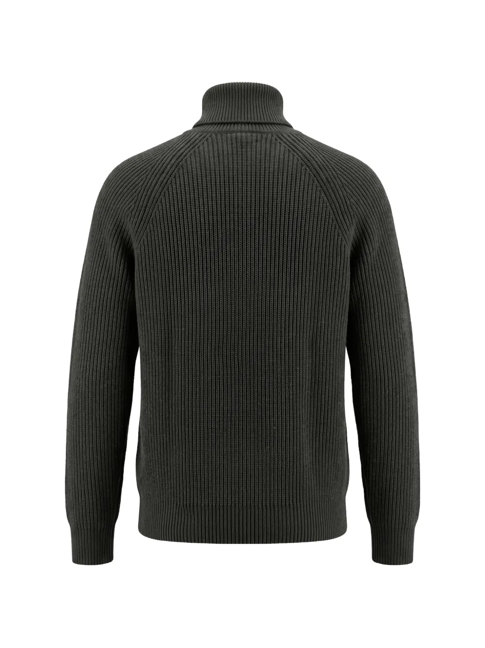 Zegna ribbed-knit raglan-sleeve sweater Grijs