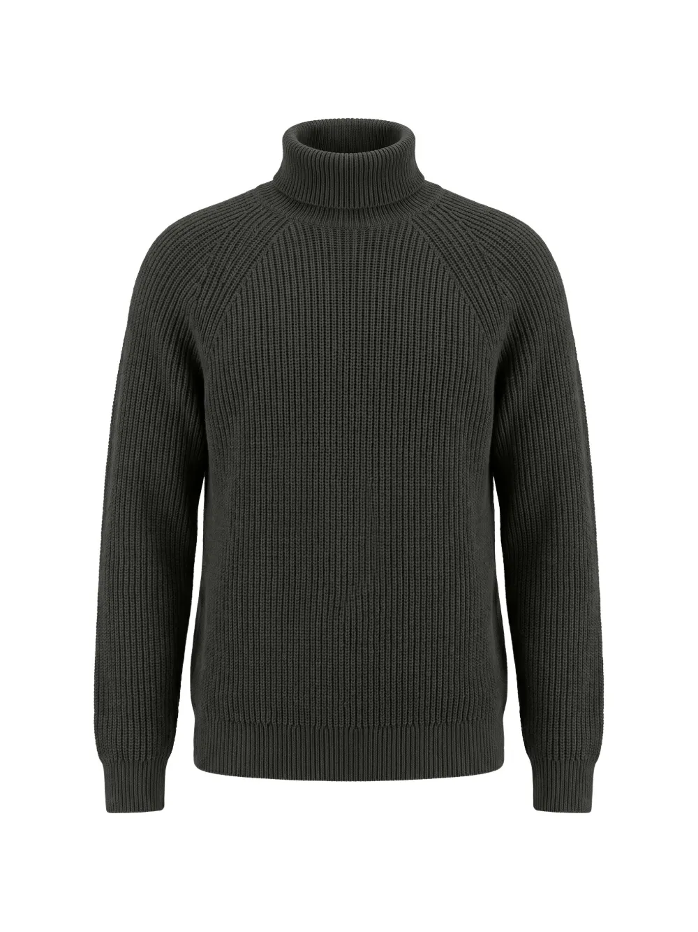 Zegna ribbed-knit raglan-sleeve sweater Grijs