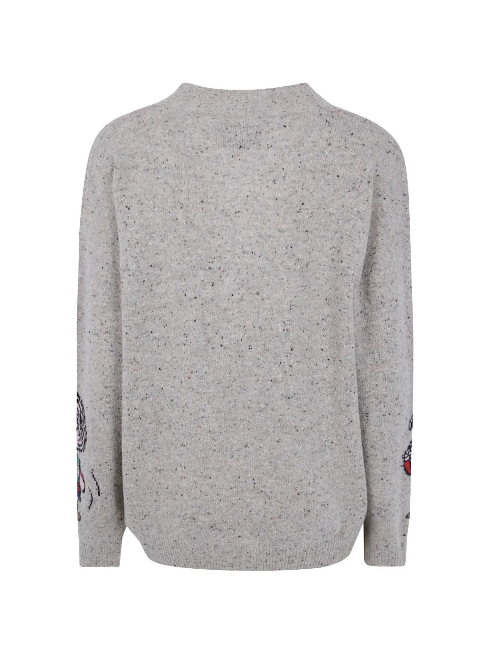 MC2 Saint Barth x Peanuts-intarsia flecked cardigan Beige