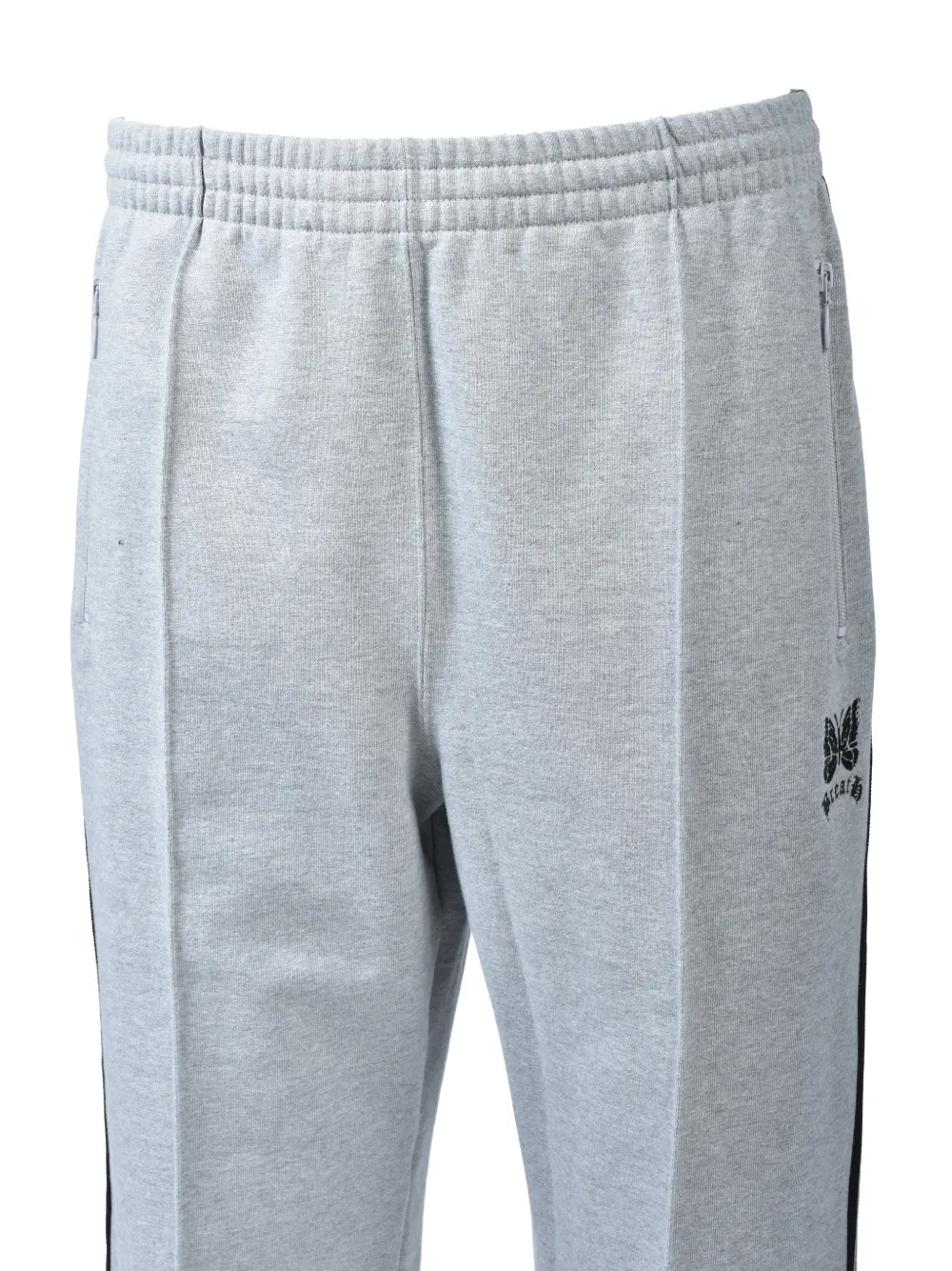 BREATH x Needles logo-embroidered side-stripe track pants Grijs