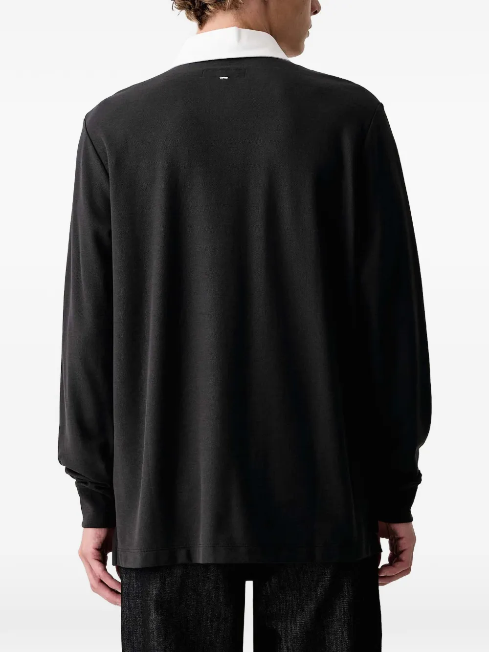 rag & bone Poloshirt van piquéweefsel Zwart