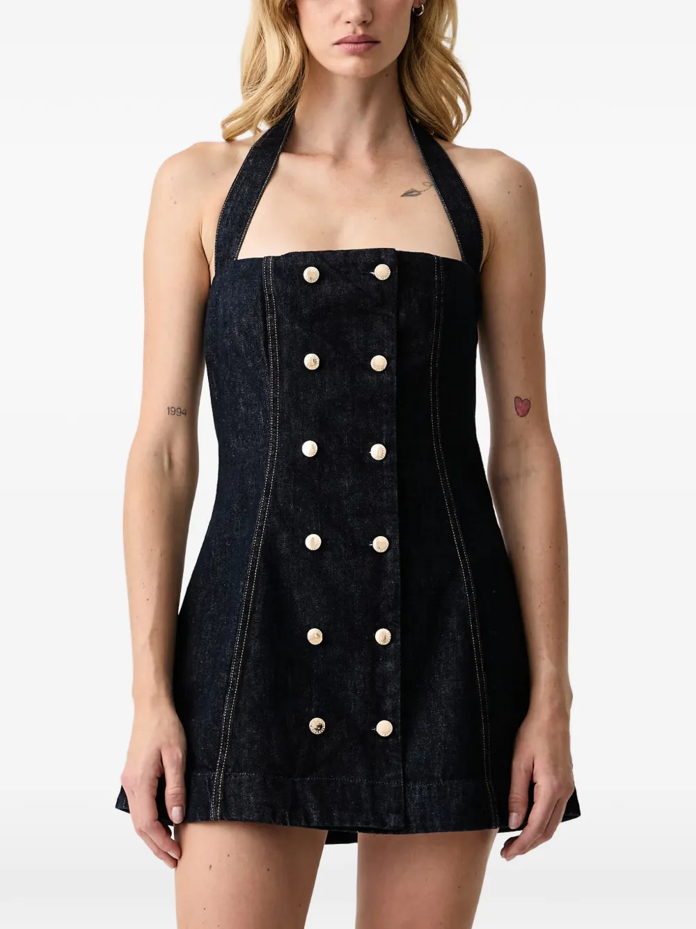 Retrofete Miramar mini dress Blauw