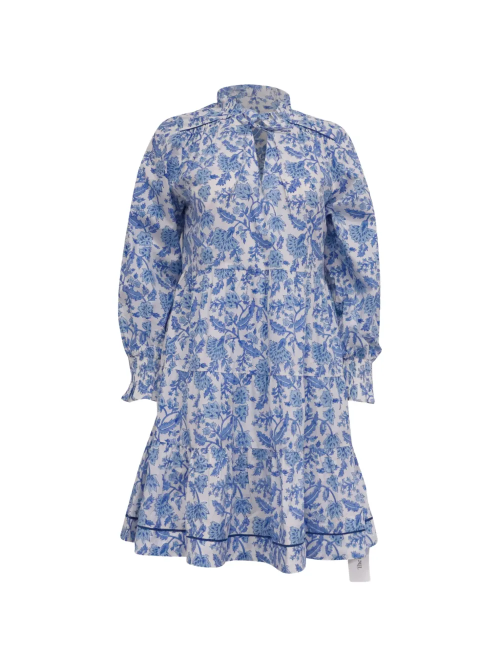 Pink City Prints 2020s Martha tiered dress - White