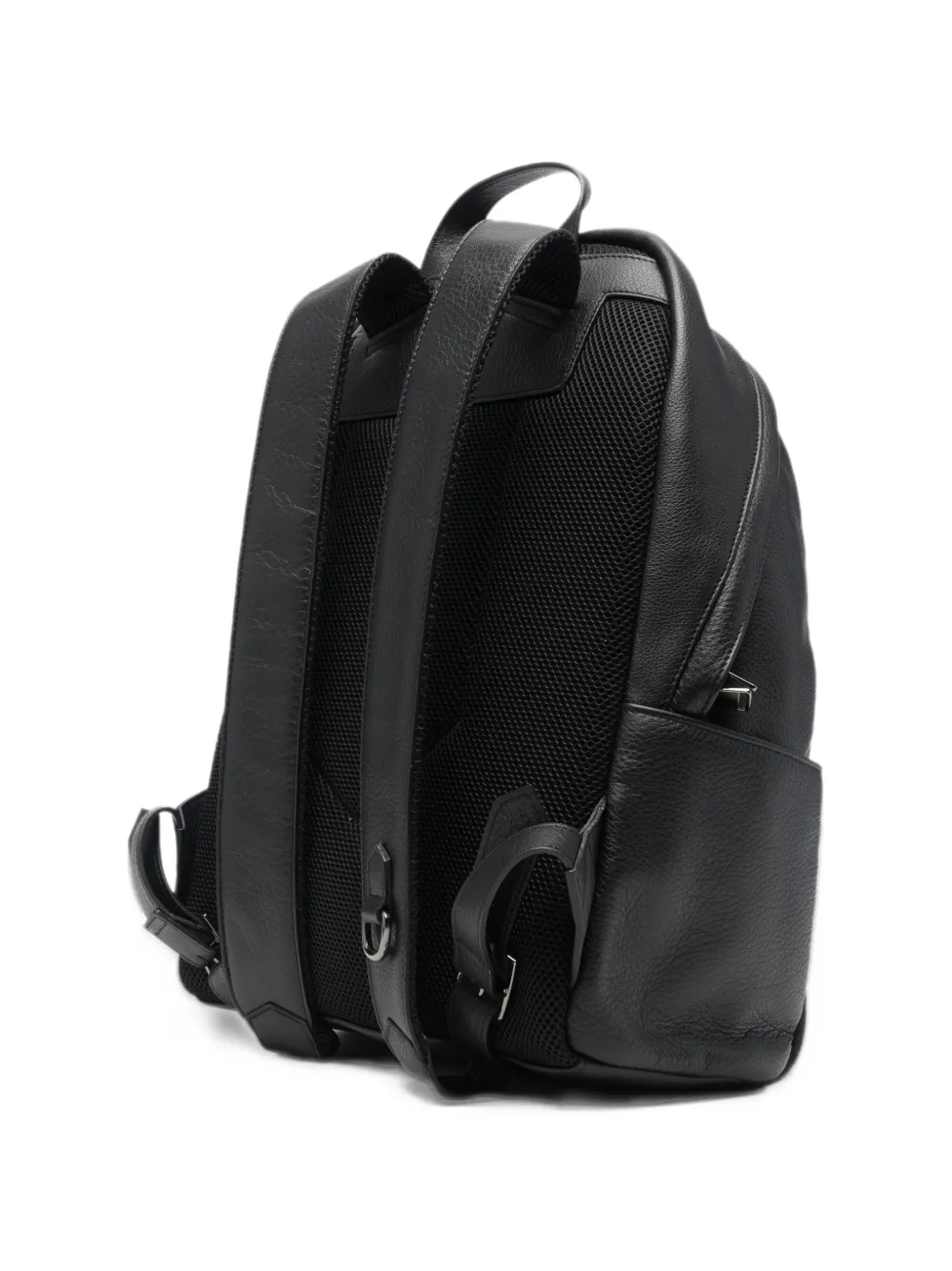 Canali leather backpack Zwart