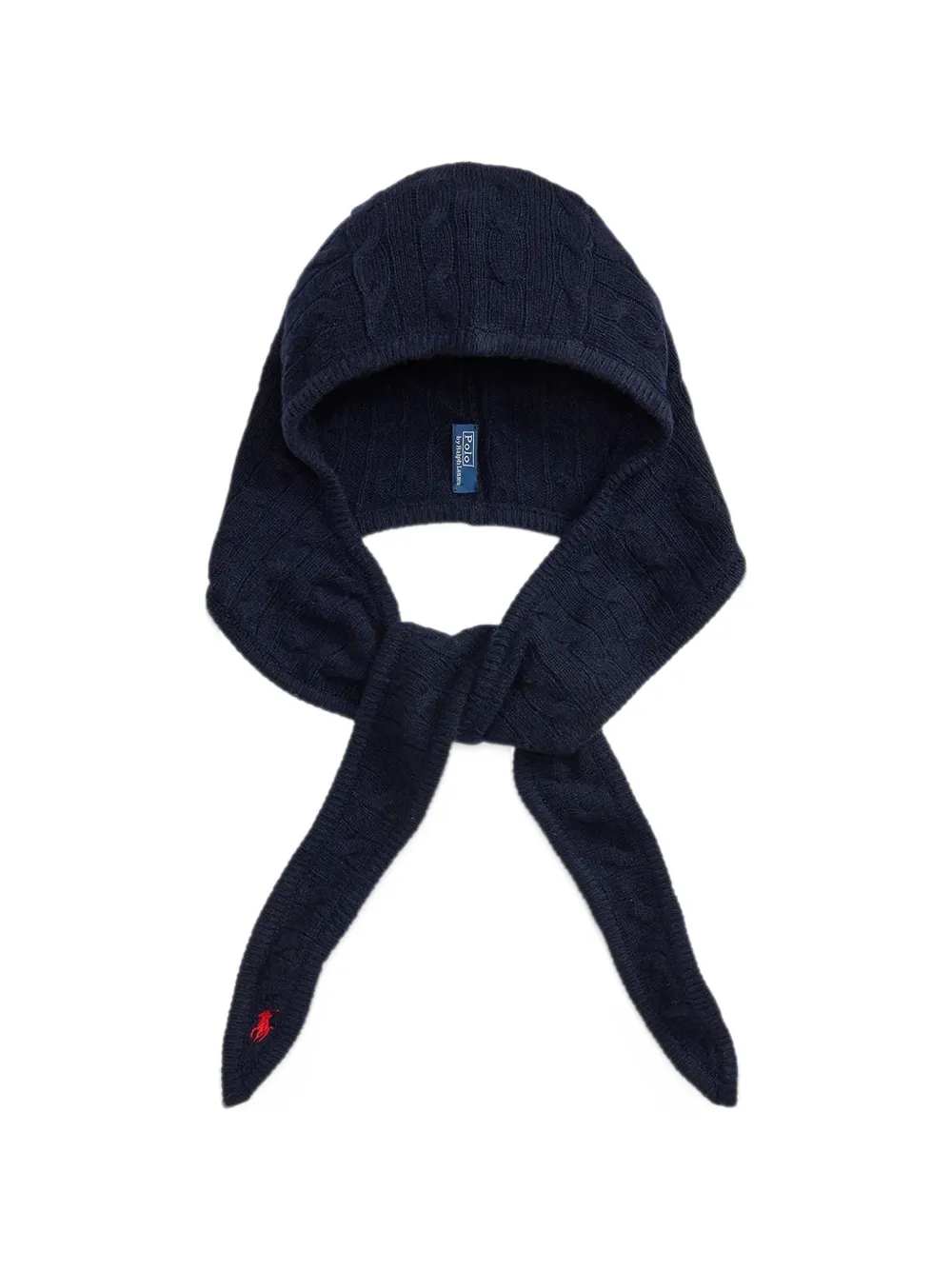 Polo Ralph Lauren cable-knit wool-cashmere wrap snood Blauw