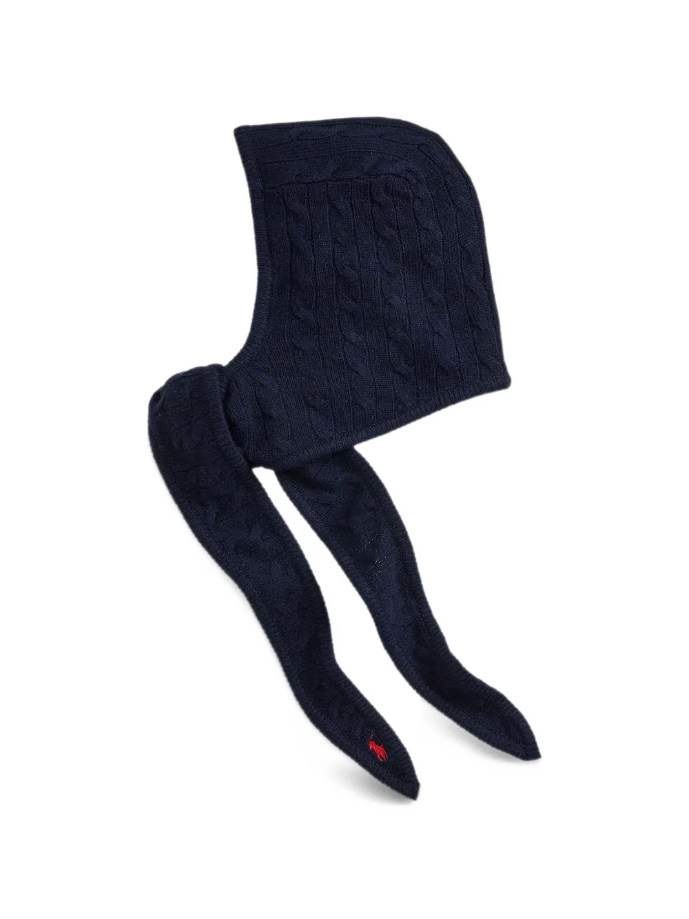 Polo Ralph Lauren cable-knit wool-cashmere wrap snood Blauw