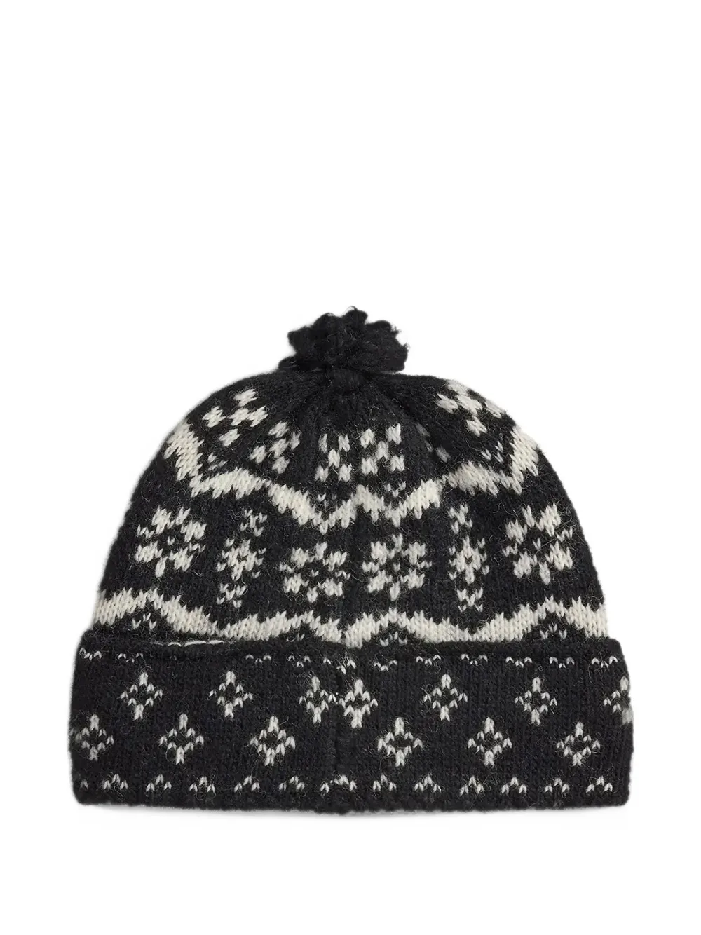 Polo Ralph Lauren Fair Isle muts met logo-intarsia Zwart
