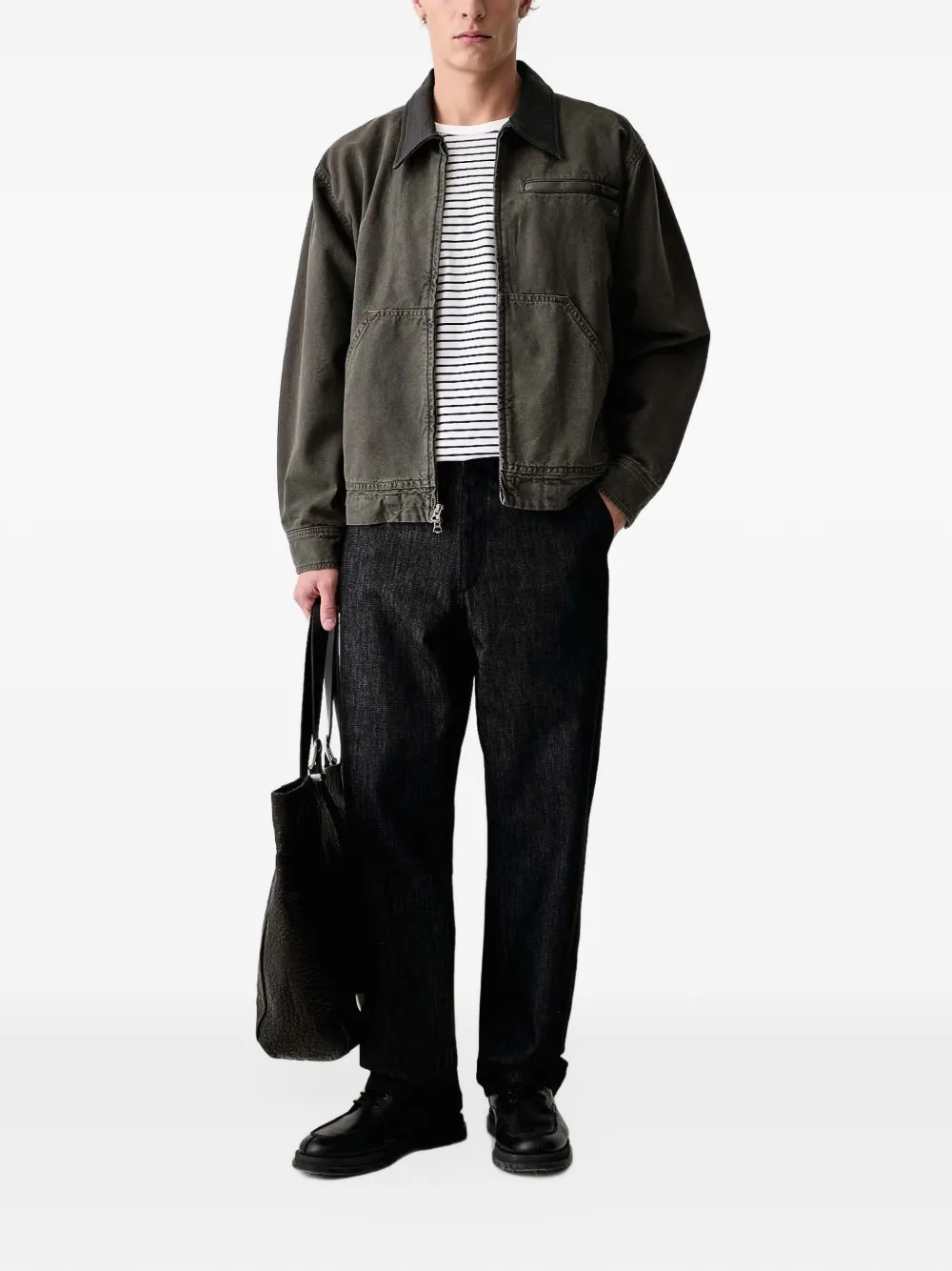 rag & bone Jeans met logopatch Zwart