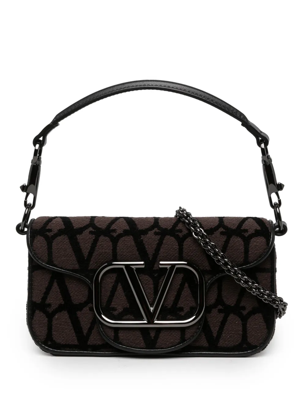 Valentino Garavani Pre-Owned 2018-2026 Small Toile Iconographe VLogo Loco satchel - Marrone