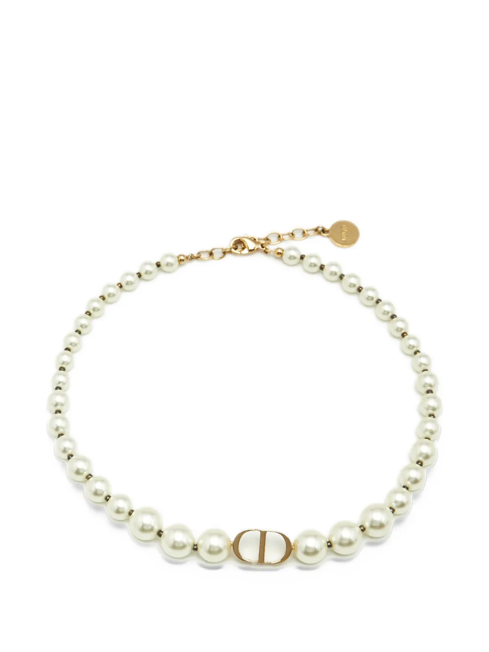 Christian Dior Pre-Owned 30 Montaigne CD logo necklace - Oro