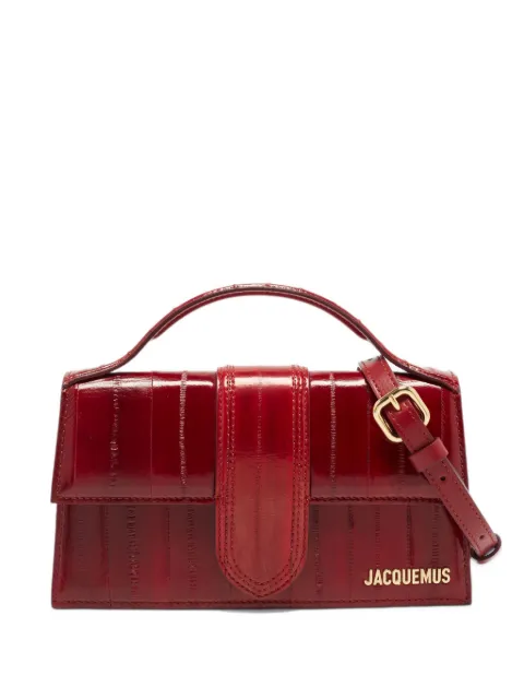 Jacquemus Pre-Owned Le Bambino Grand eel-skin top handle bag