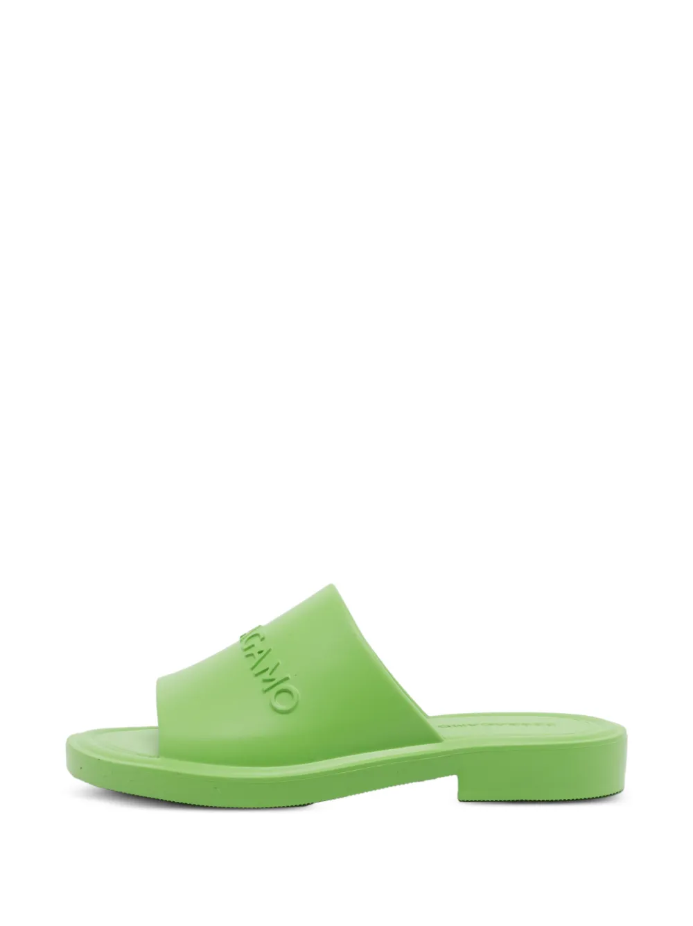 Ferragamo Pre-Owned Giuneva embossed-logo sandals | Green | Image 1