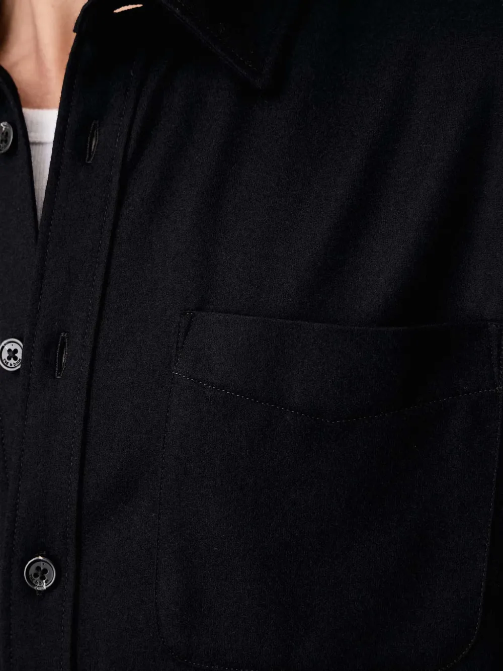 rag & bone Button-down overhemd Zwart