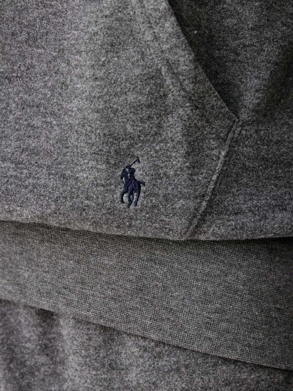 Polo Ralph Lauren Polo Pony drawstring hoodie Grijs