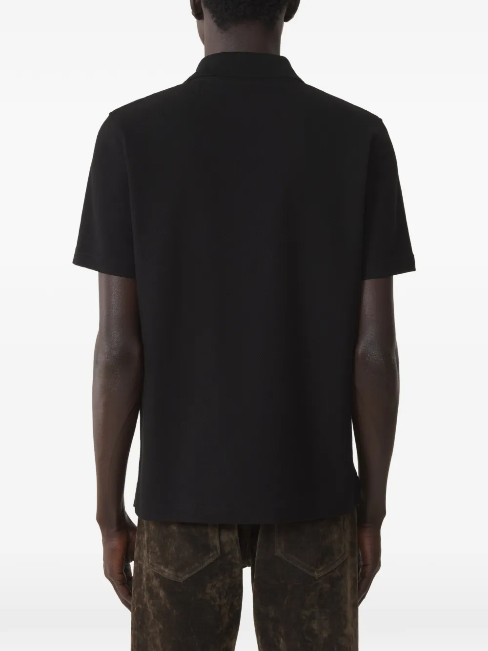 Lanvin polo shirt in pique cotton Zwart