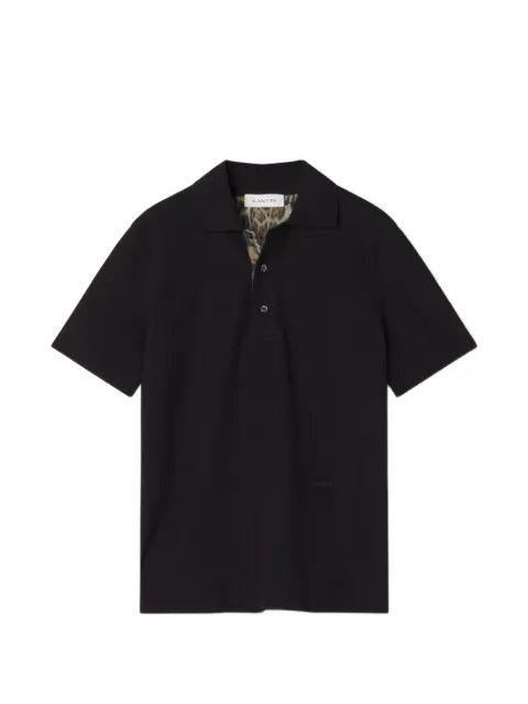 Lanvin polo shirt in pique cotton