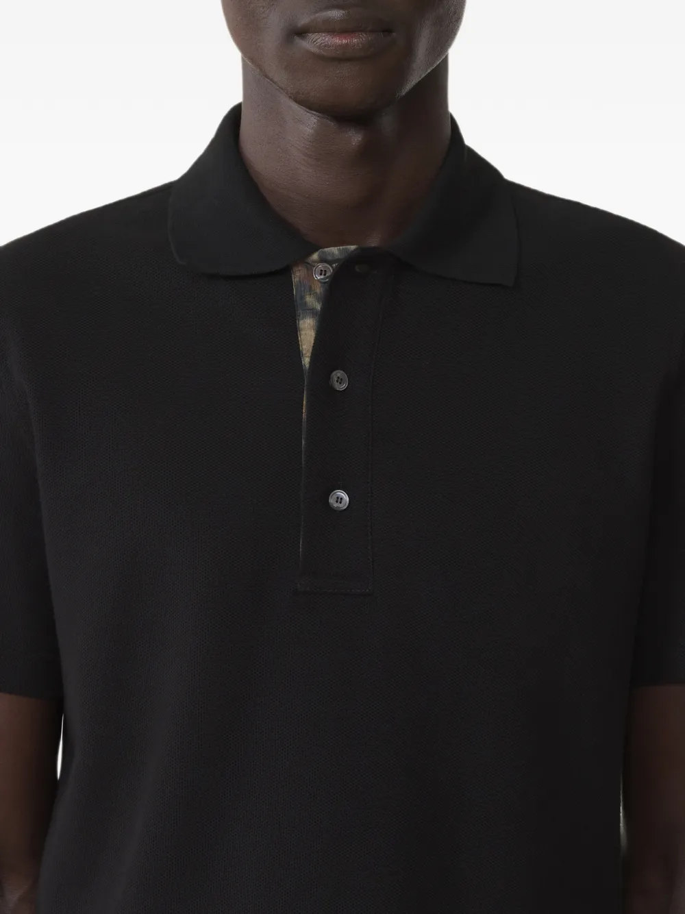 Lanvin polo shirt in pique cotton Zwart