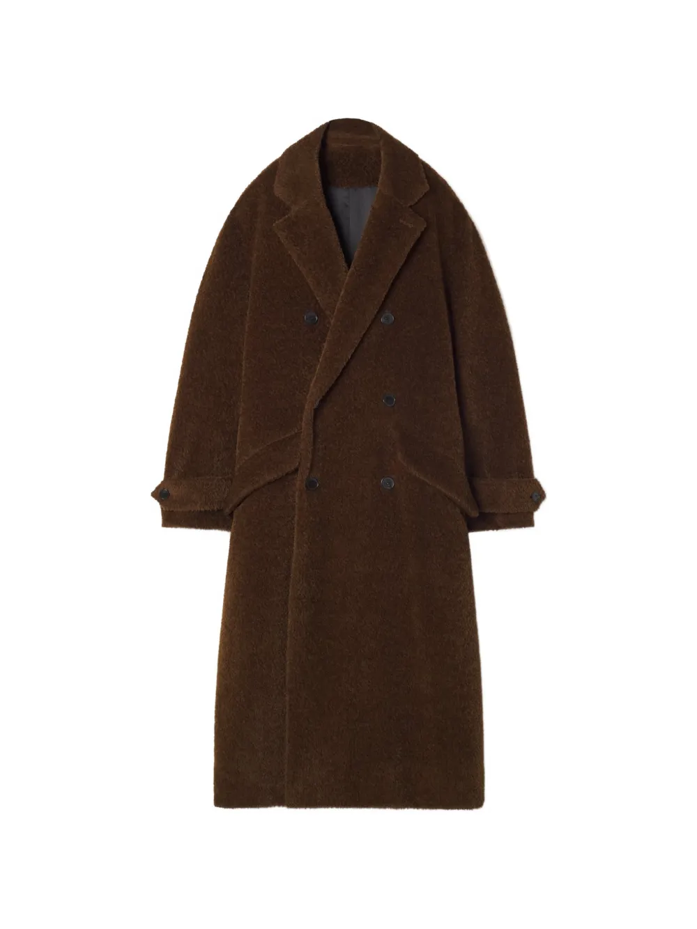 Lanvin loose-fit trench coat in alpaca wool - Brown