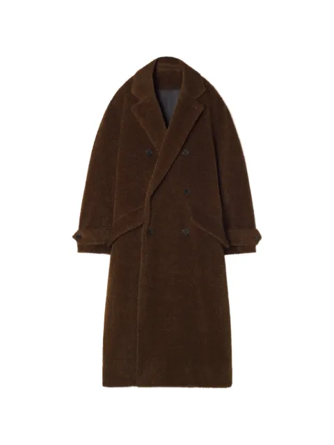 Lanvin loose-fit trench coat in alpaca wool