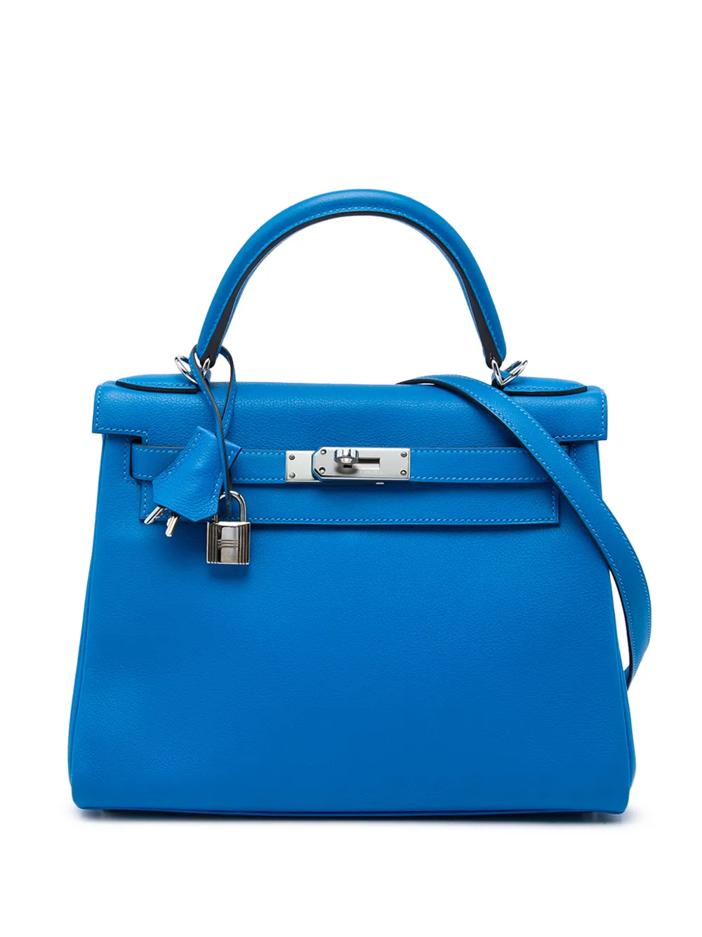 Hermès Pre-Owned 2016 Evercolor Kelly II Retourne 28 satchel - Blue