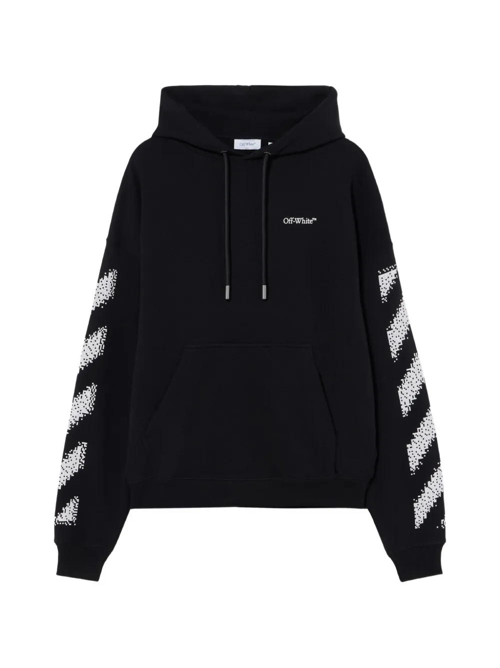 Off-White Pixel Diagonal hoodie - Nero