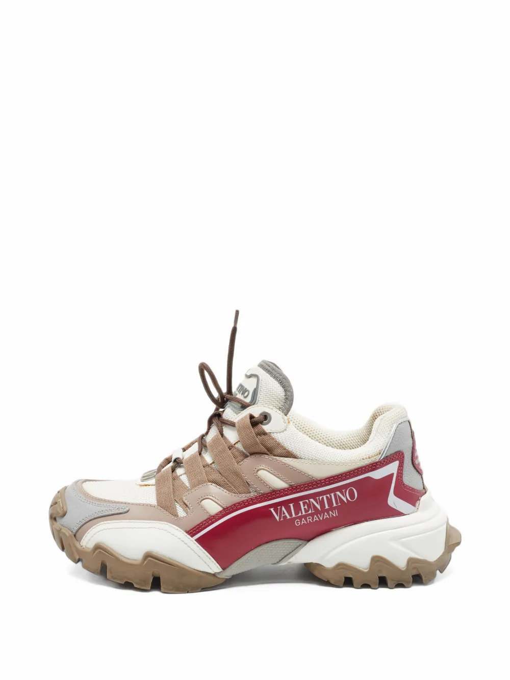 Valentino Garavani Pre-Owned Climbers leather sneakers - Toni neutri