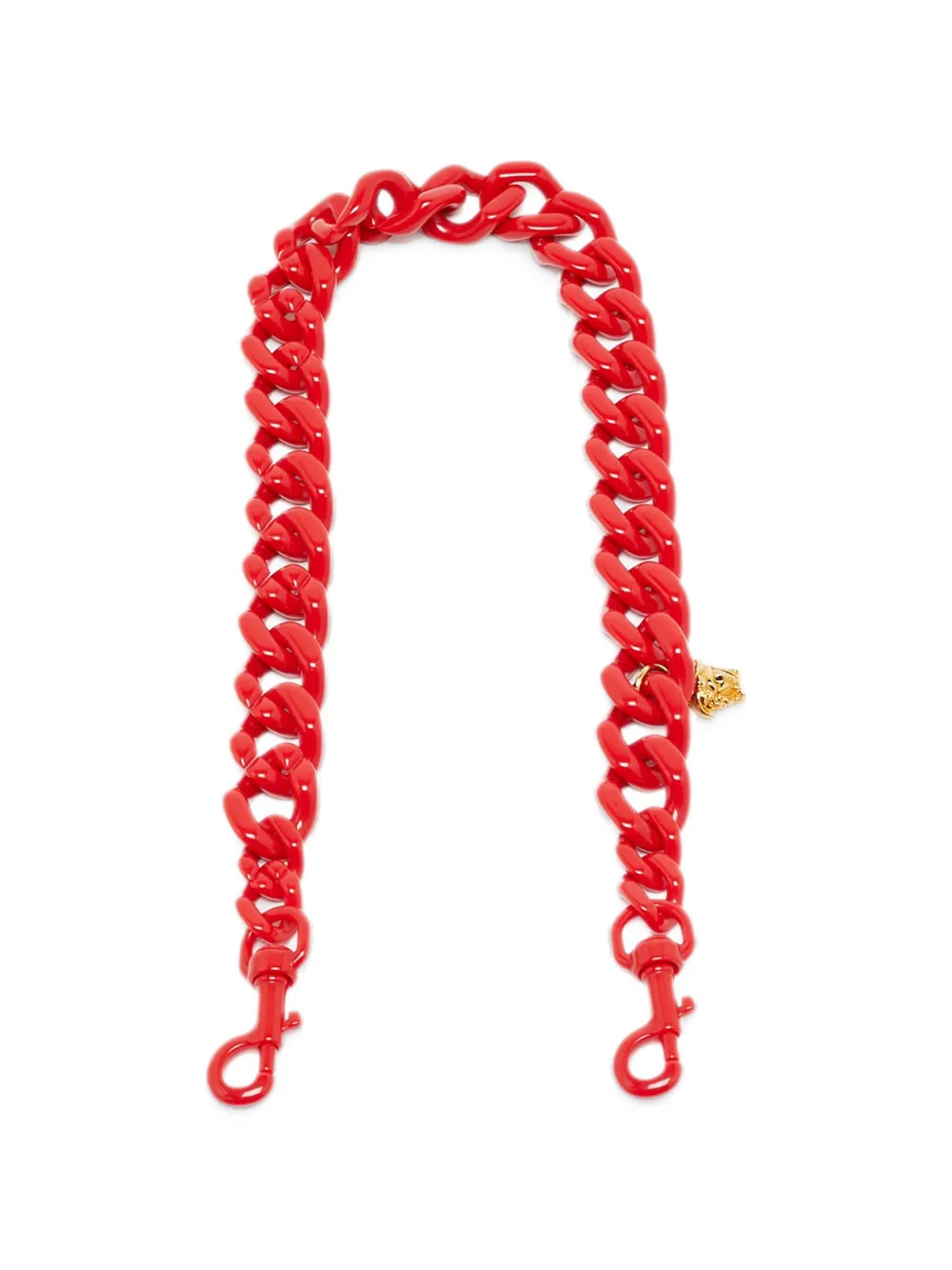 Versace Pre-Owned La Medusa curb-chain shoulder strap - Rosso