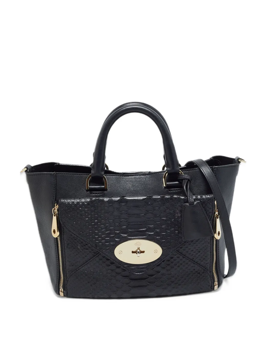 Mulberry Pre-Owned small Willow tote bag - Nero