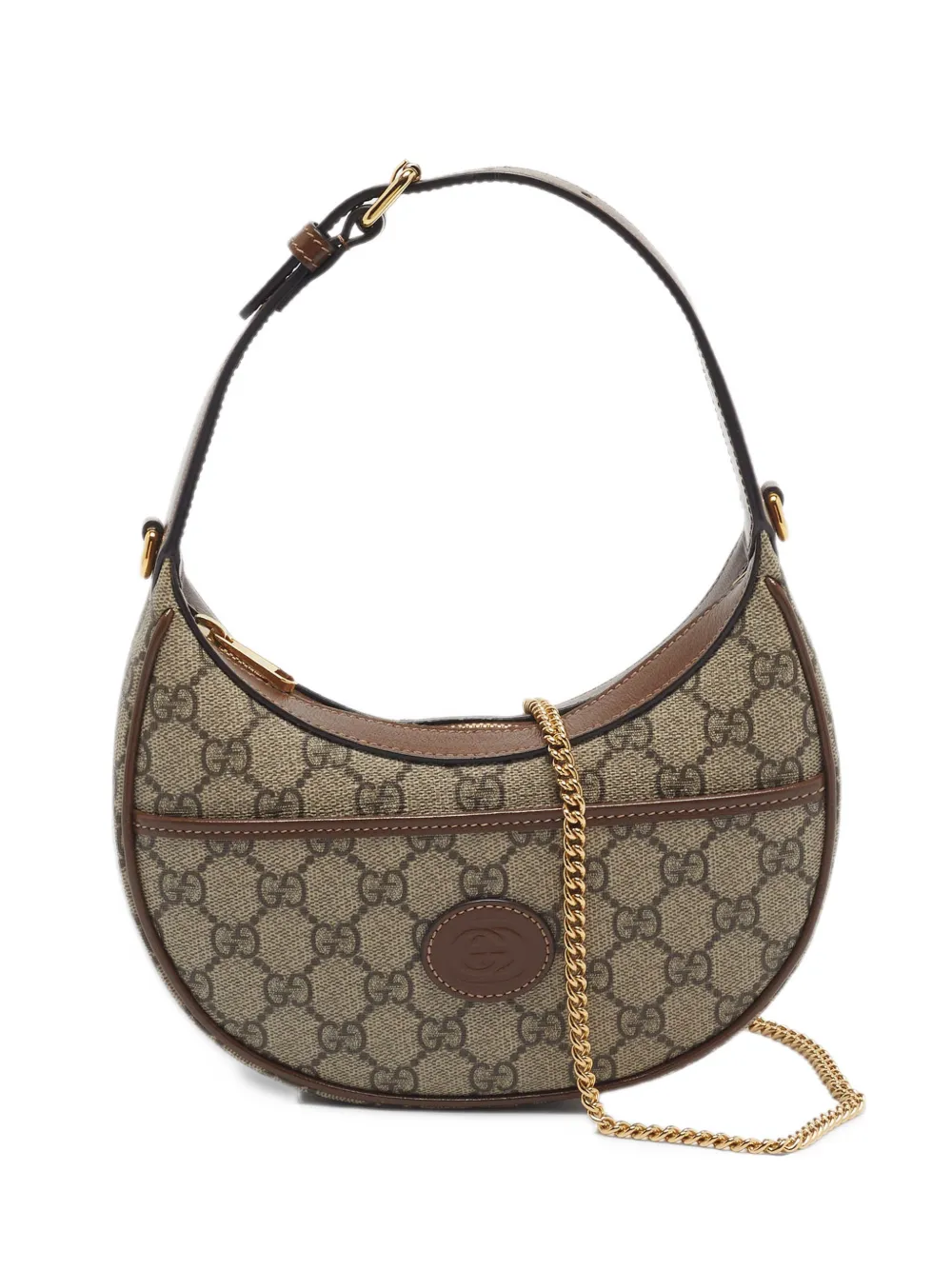 Gucci Pre-Owned GG Supreme Half Moon shoulder bag - Toni neutri