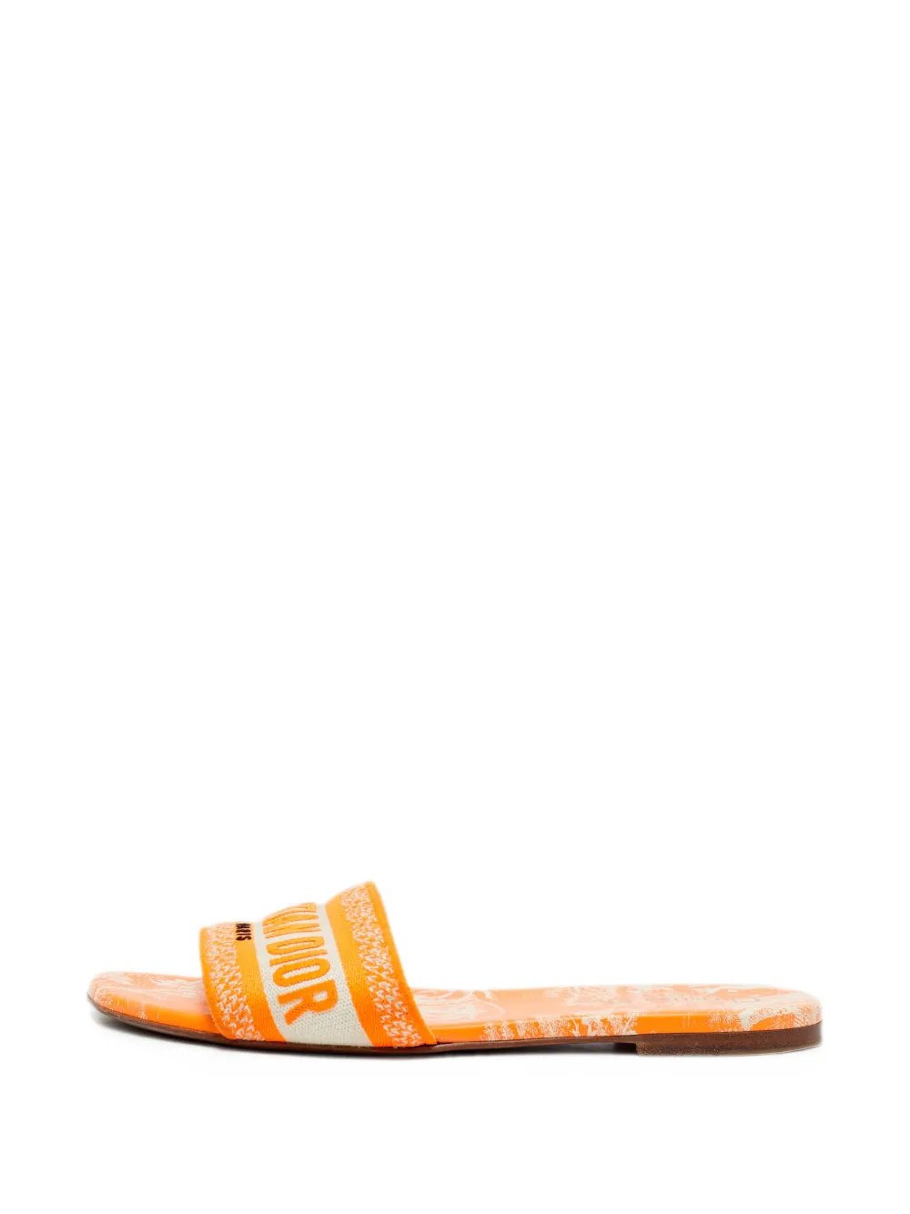 Christian Dior Pre-Owned Dway canvas slides - Orange