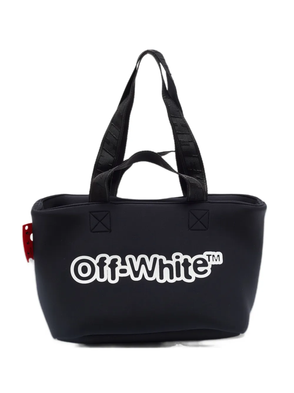 Off-White Pre-Owned sac à main Commercial à logo imprimé - Noir