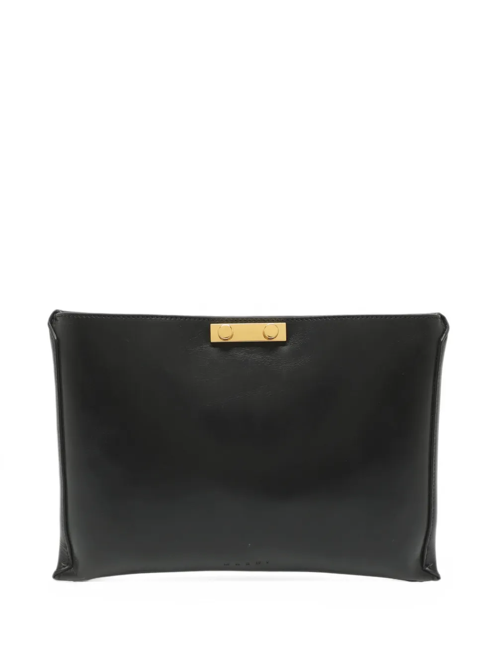 Marni Pre-Owned Clutch Pushlock in pelle - Nero