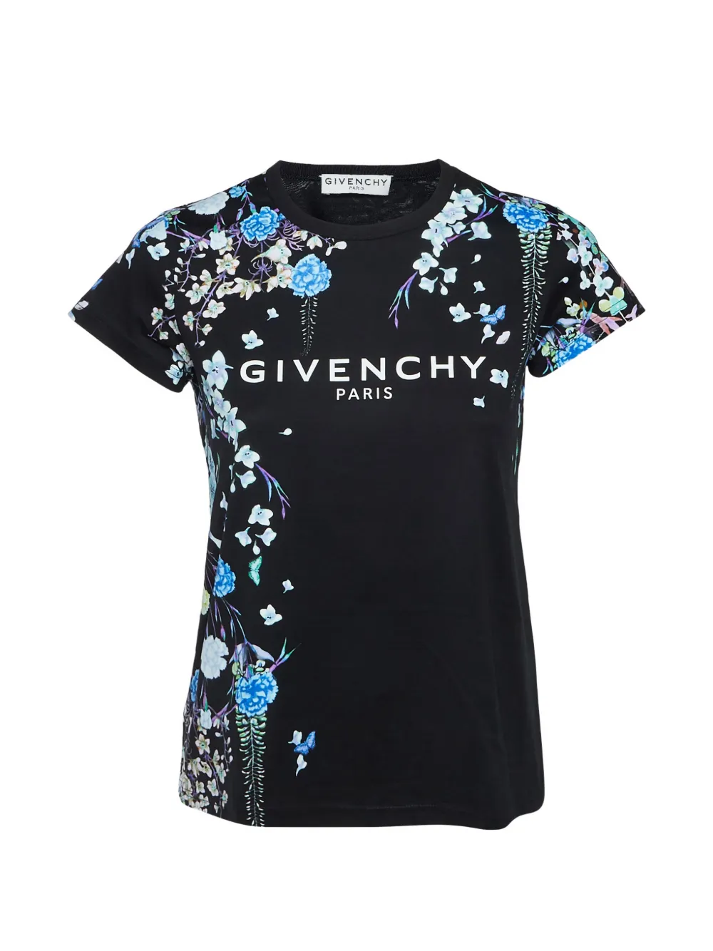 Givenchy Pre-Owned floral-print cotton T-shirt - Nero
