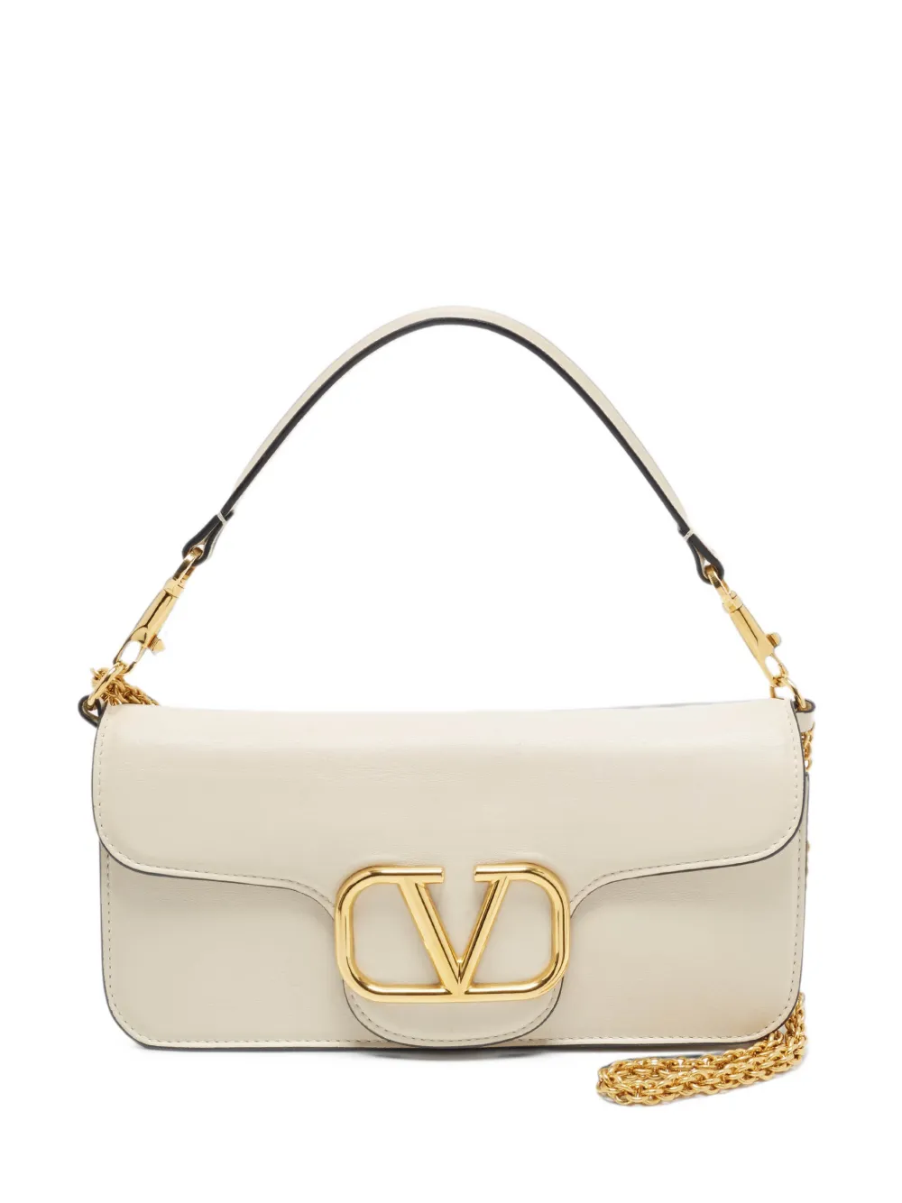 Valentino Garavani Pre-Owned small Loco VLogo shoulder bag - Toni neutri