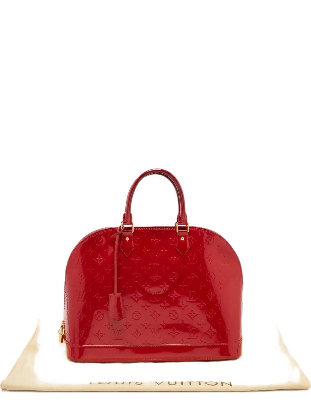 Louis Vuitton Pre-Owned GM Alma Monogram Vernis tote bag - Rosso
