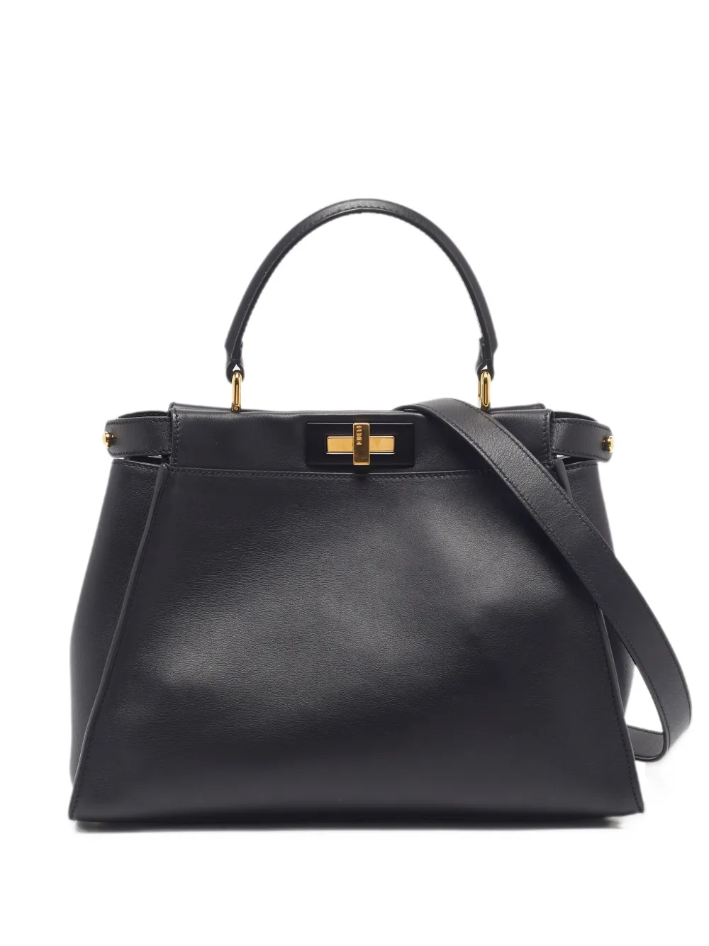 Fendi Pre-Owned 2017 medium Peekaboo top-handle bag - Black