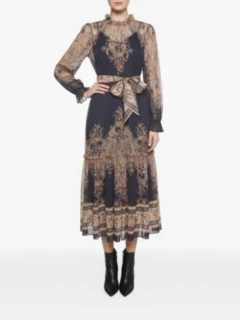 ZIMMERMANN Abito midi Natura con stampa