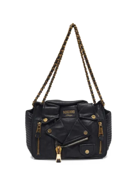 Moschino Pre-Owned Biker jacket shoulder bag