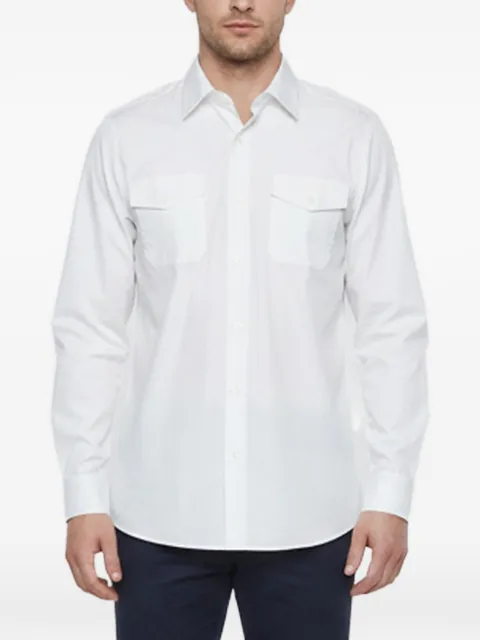 Prada Pre-Owned poplin pocket-detail shirt