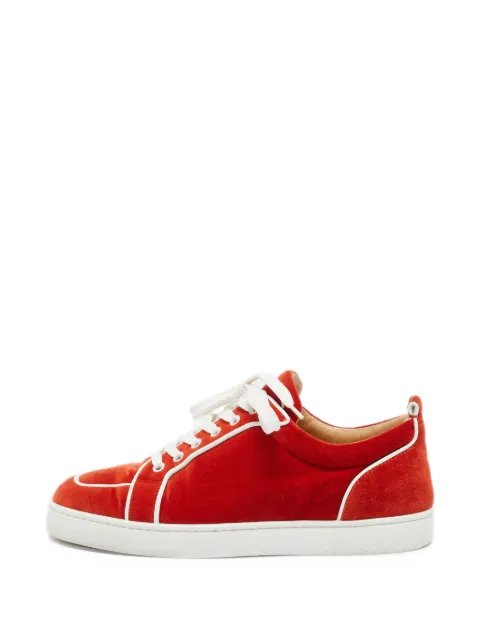 Christian Louboutin Pre-Owned Rantulow Orlato velvet sneakers
