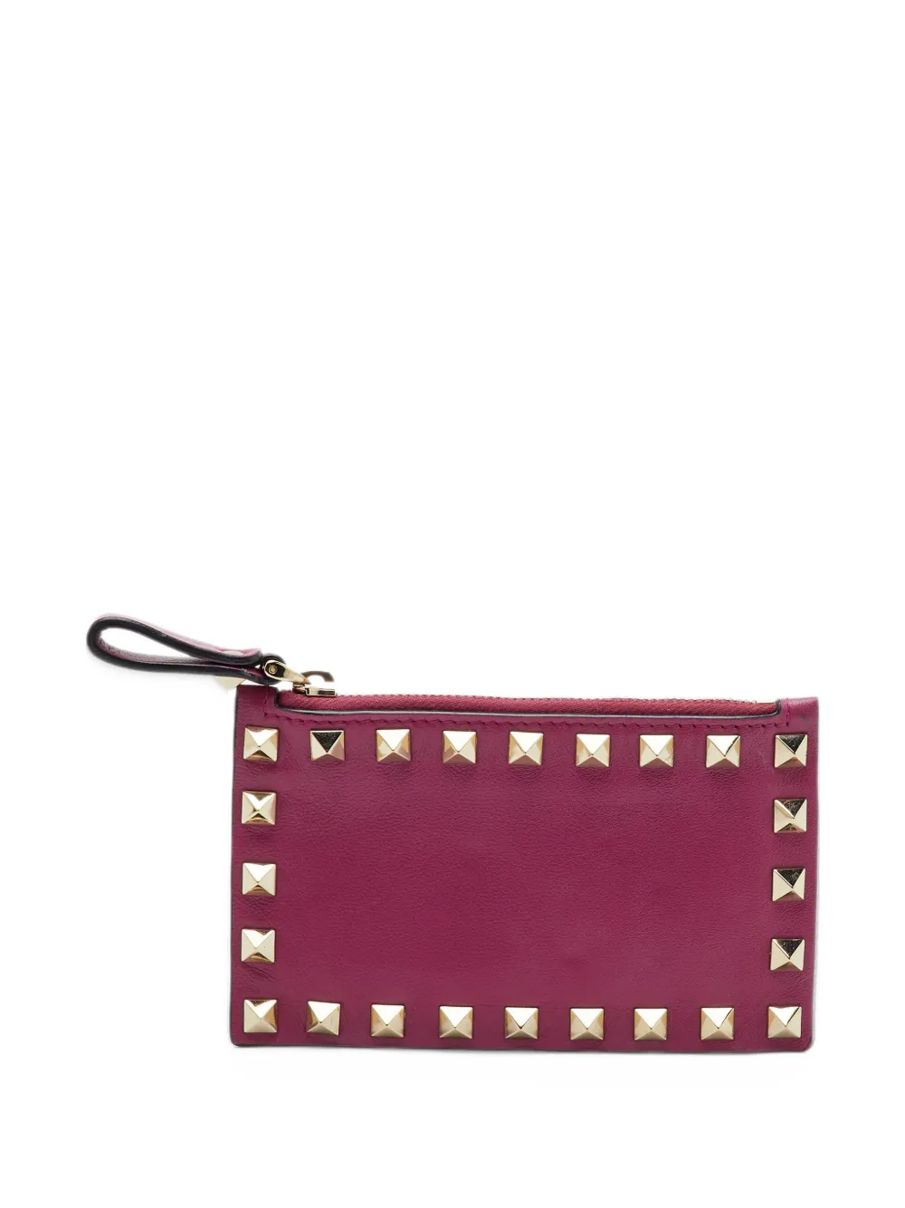 Valentino Garavani Pre-Owned Rockstud zip-around wallet - Rosa