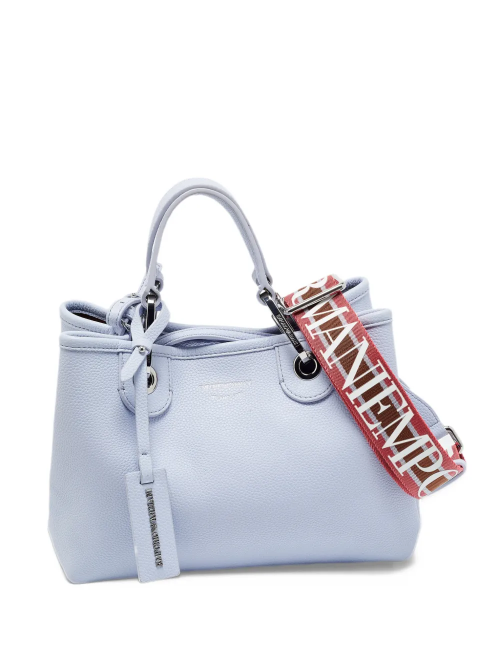 Emporio Armani Pre-Owned small MyEA grained tote bag - Viola