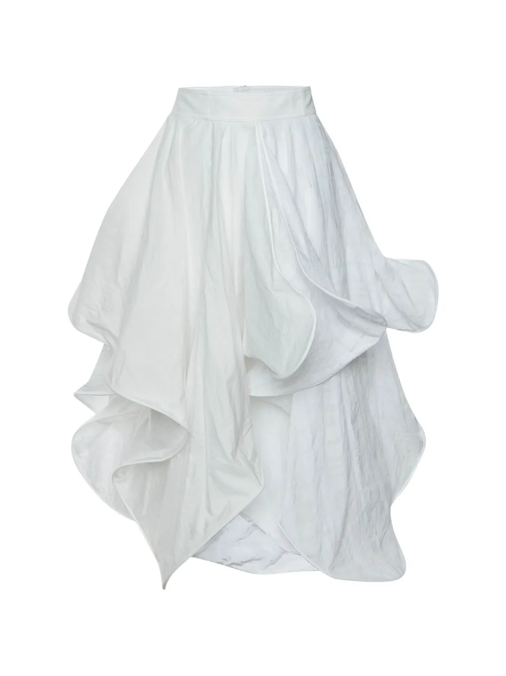 Loewe Pre-Owned spiral midi skirt - Bianco