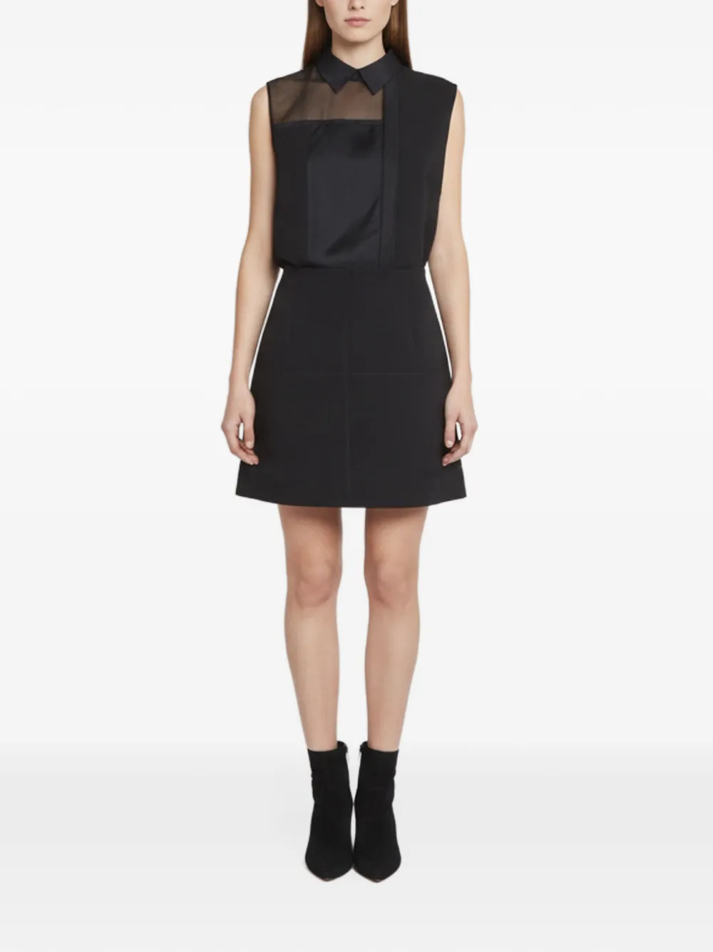 Victoria Beckham sleeveless A-line mini dress - Black