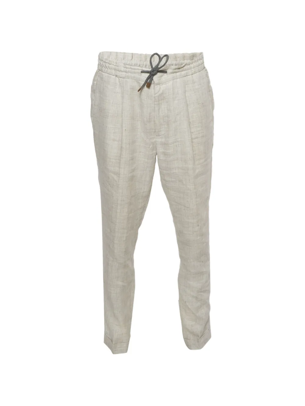 Brunello Cucinelli drawstring trousers | Neutrals | Image 1