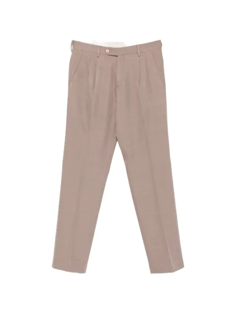 officina sartoriale pleated straight-leg trousers